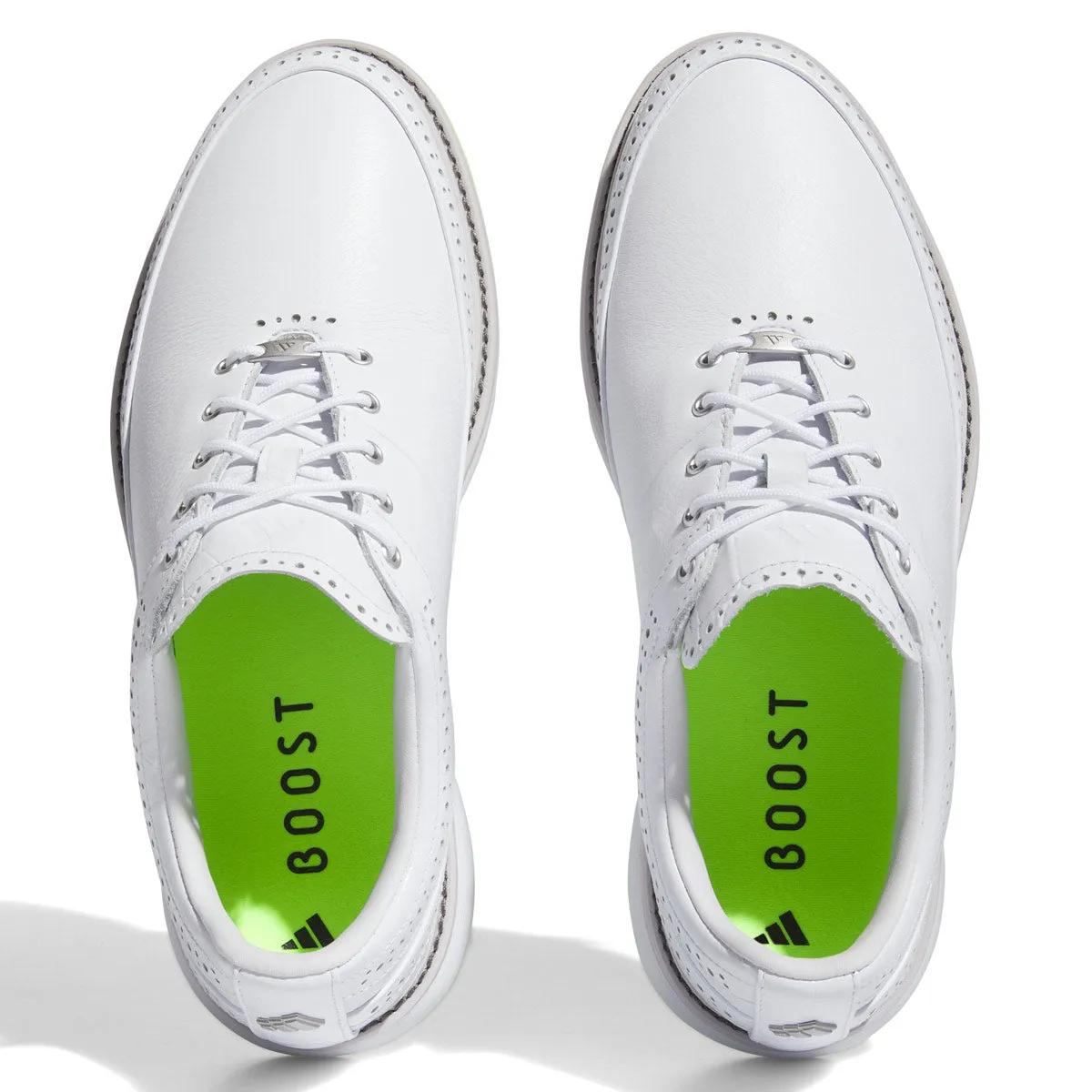 adidas MC80 Golf Shoes - White/Silver/Lucid Lemon