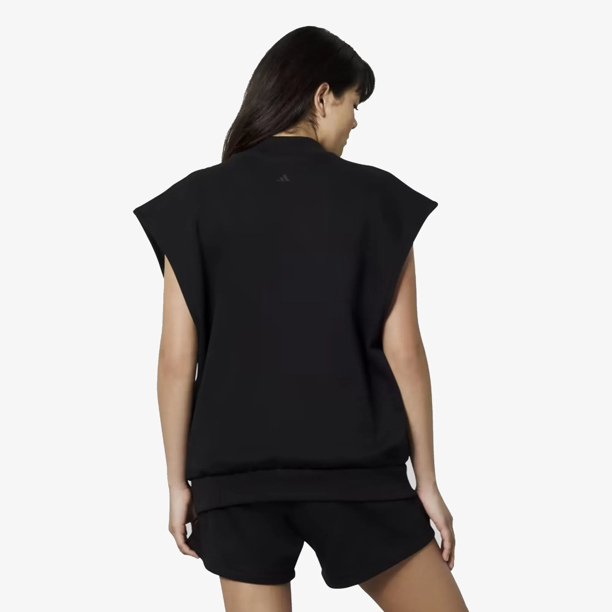 Adidas Originals | BASKETBALL SLEEVELESS SWEATSHIRT (GENDER NEUTRAL)  { BLACK/TALC