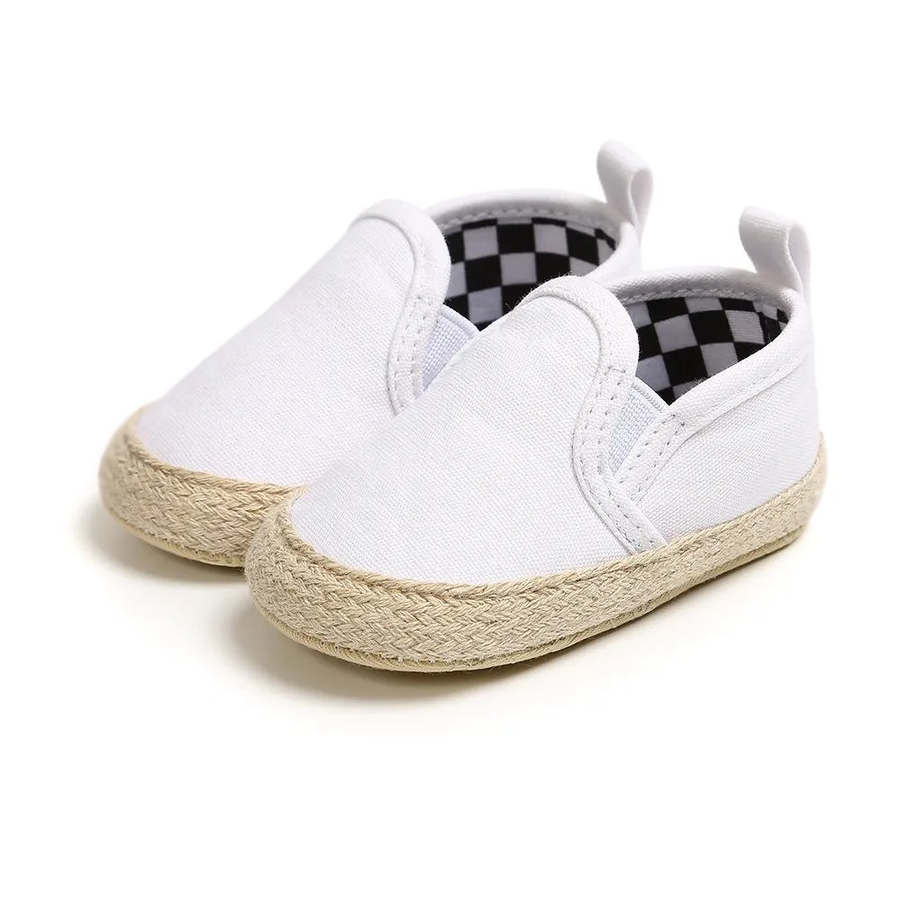 Baby Plaid Soft Sole Floor Shoes