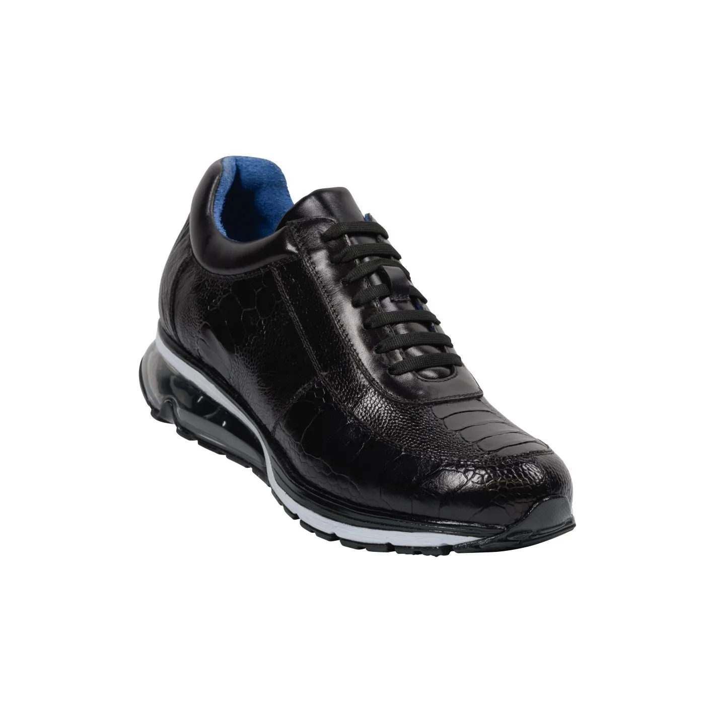 Belvedere - Todd, Genuine Ostrich Shoe - Black - E02