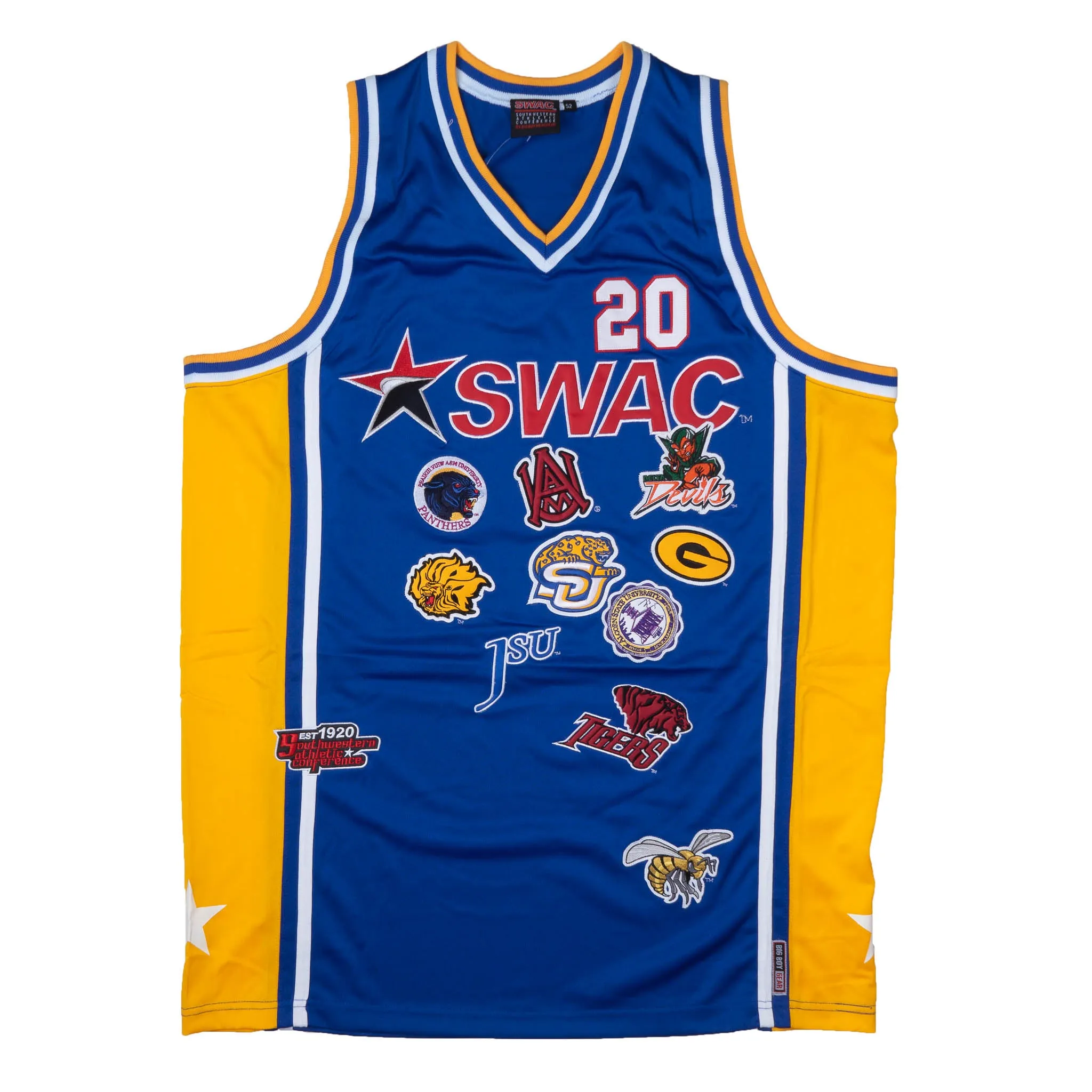 BIG BOY BASKETBALL JERSEY BLUE/YELLOW - BBSWAC