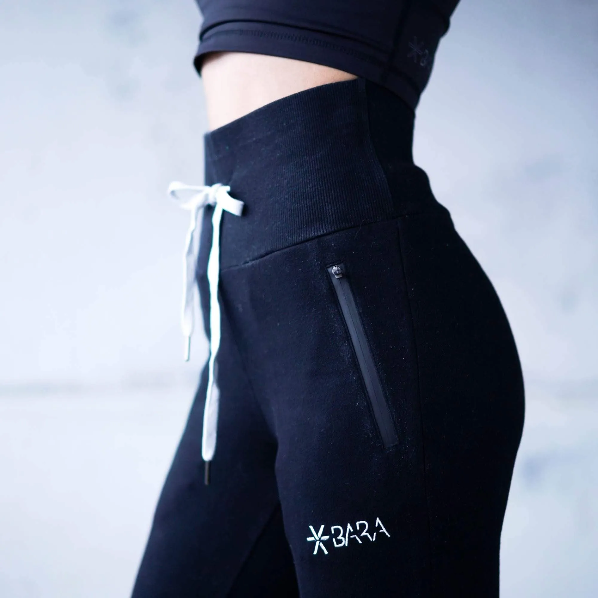 Black High Waisted Jogger