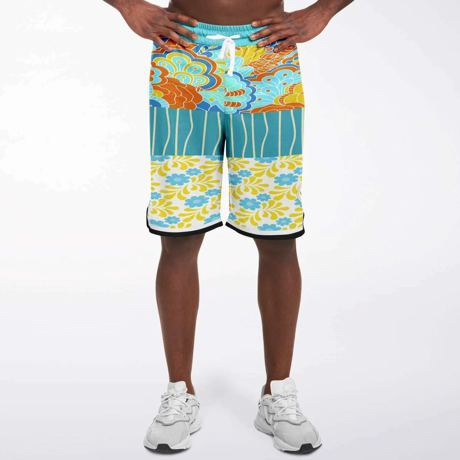 Blue Bullwinkle Unisex Basketball Shorts