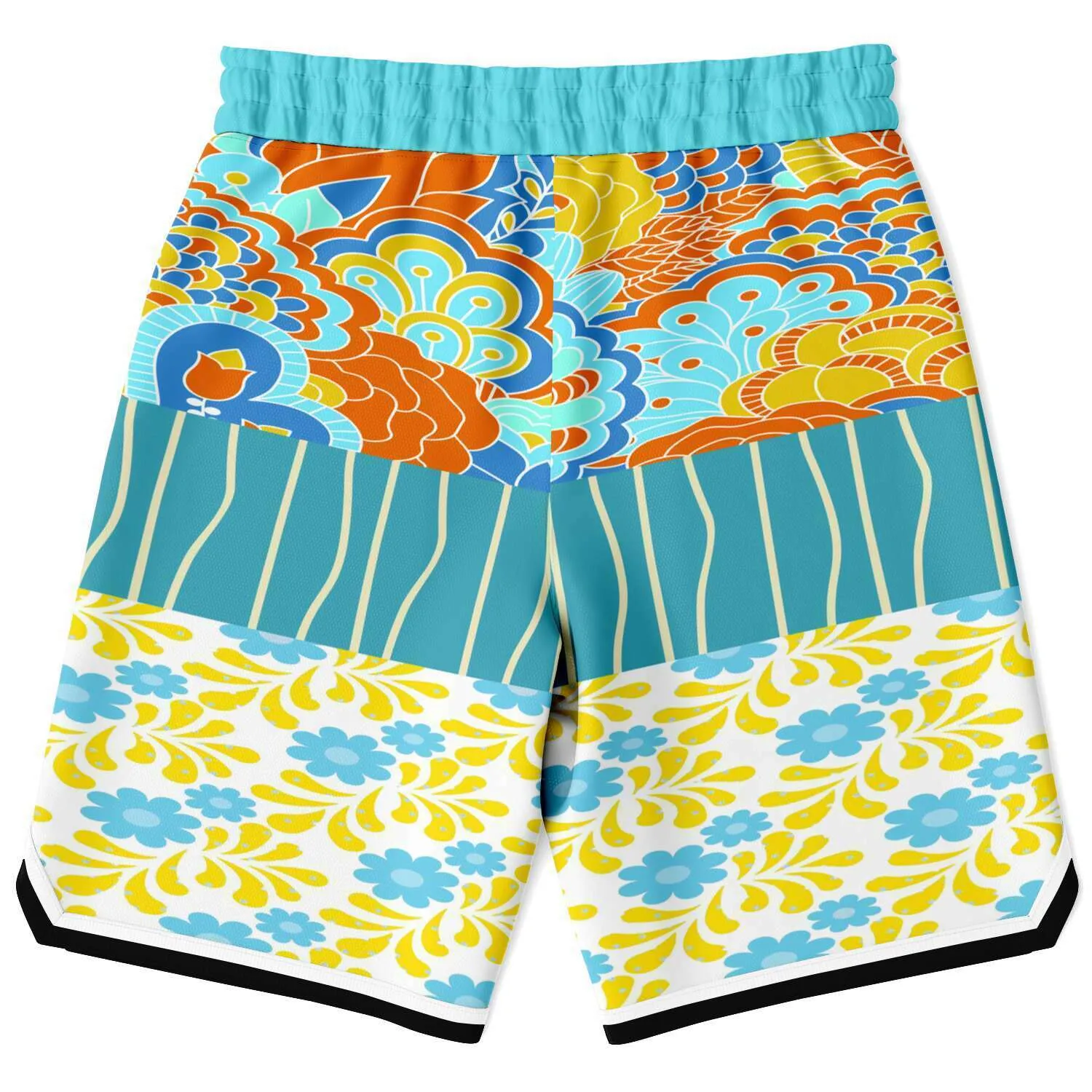 Blue Bullwinkle Unisex Basketball Shorts