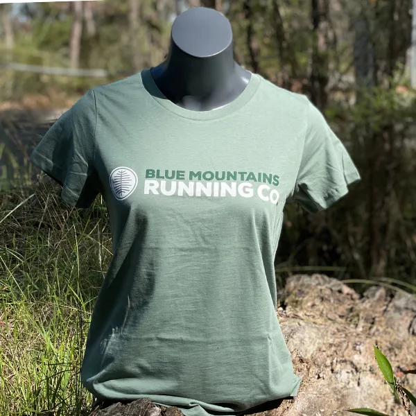 Blue Mountains Running Co Logo Tee Womens