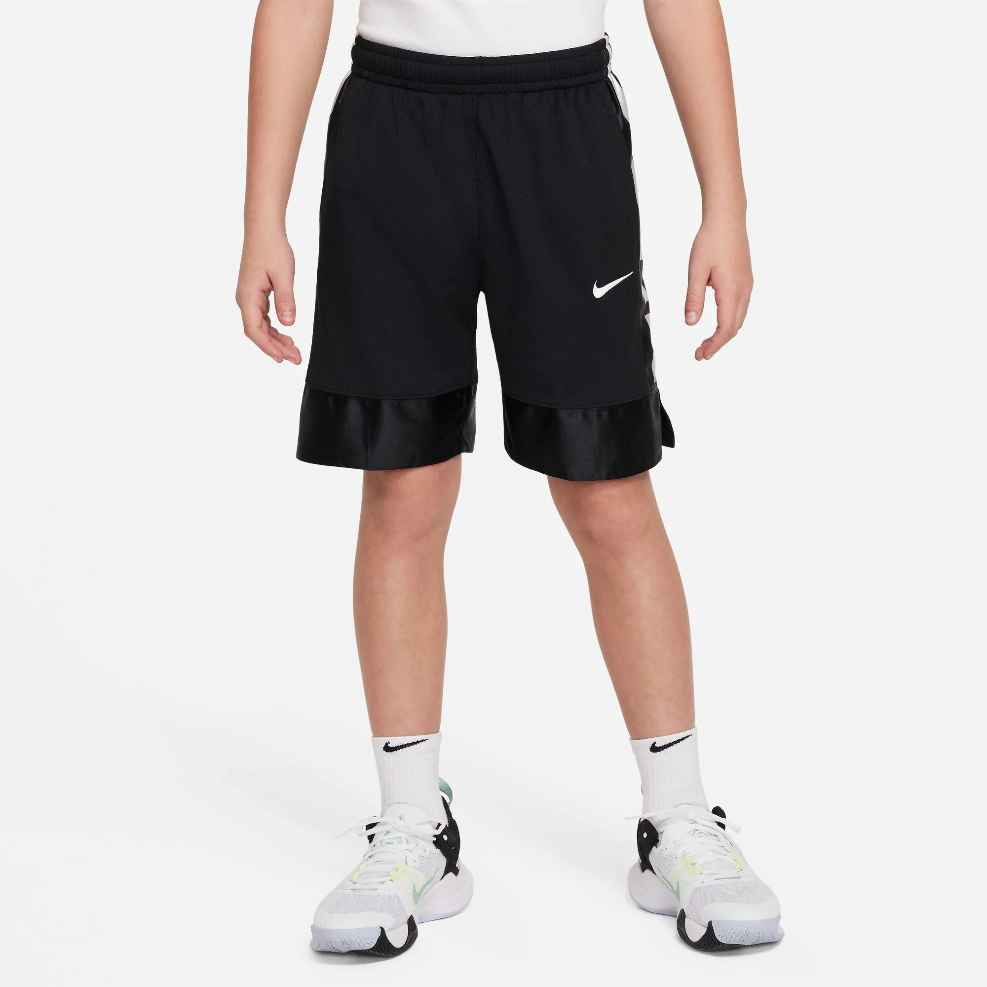 Boys' Nike Elite 23 Stripe Basketball Shorts