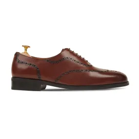 Bristol - Men's Oxblood Calf Leather Wholecut Shoe