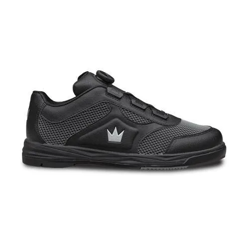 Brunswick Mens Fury Black Right Hand Bowling Shoes