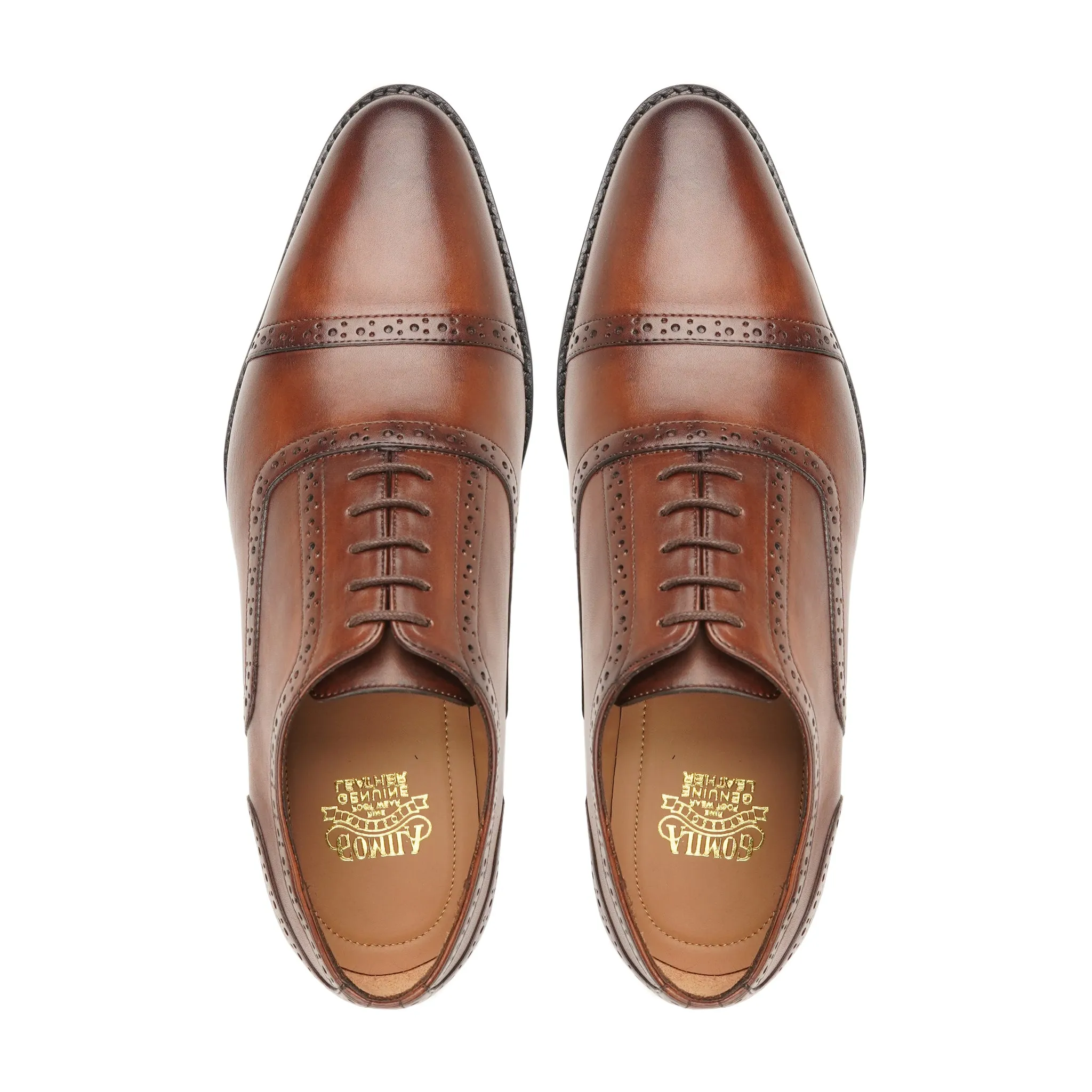 Chano - Men's Brown Calf Leather Oxford Shoe