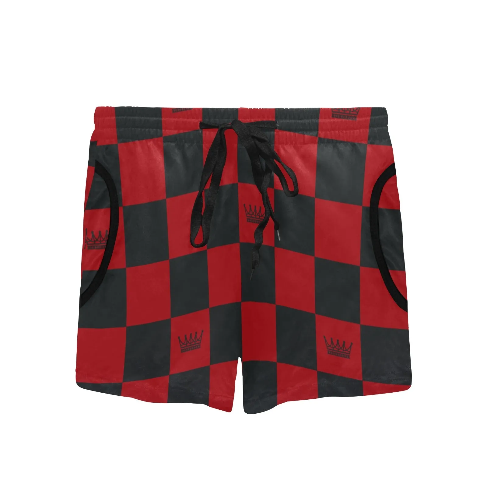 chess queen scarf 1 Women's Mid-Length Board Shorts (Model L55)