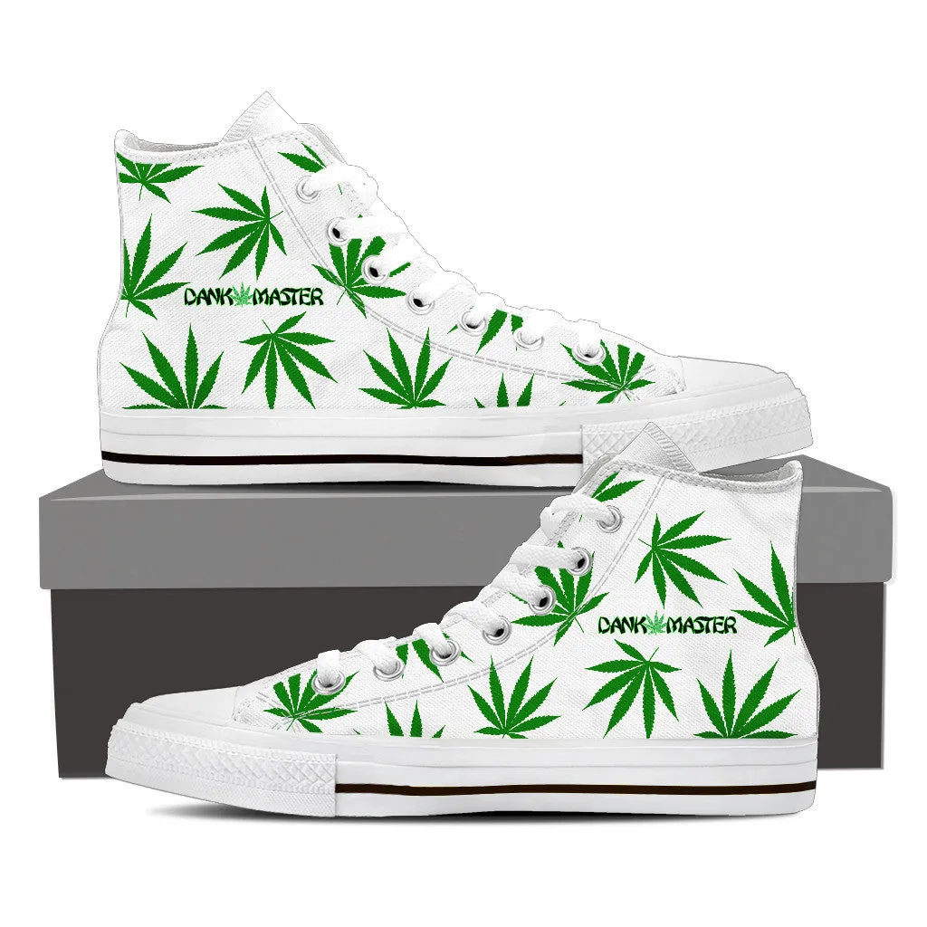 Dank Master Weed Leaf High Top Canvas Shoes