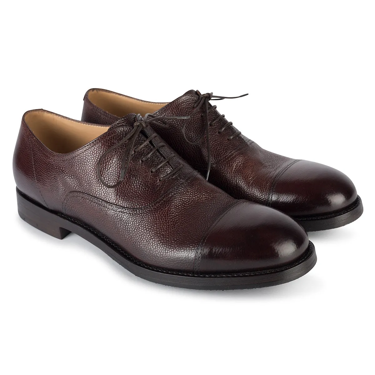 ETHAN 83017<br> Textured calf oxford shoes