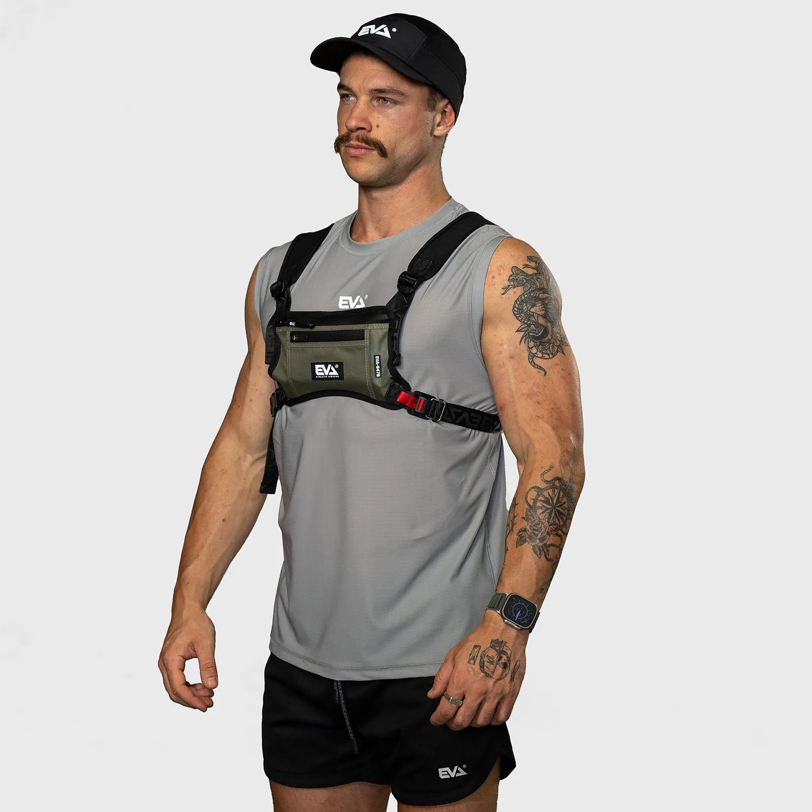 EVA Athletic - EVA8393 Running Tech Vest - Military Green