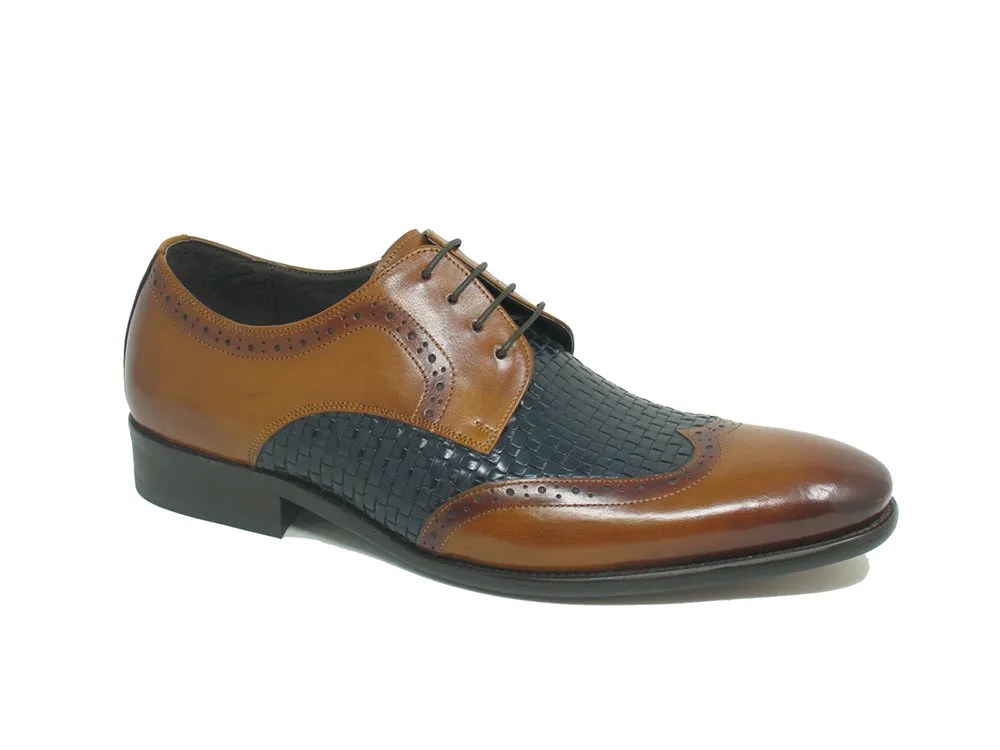 Hand Braided Leather Woven Dress Shoe