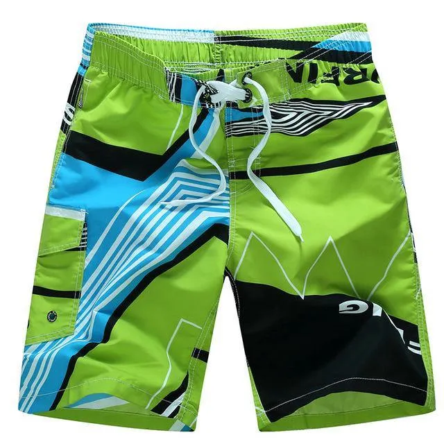 Hot Summer Designer Printing Board  Shorts Men Casual Quick Dry Beach Shorts