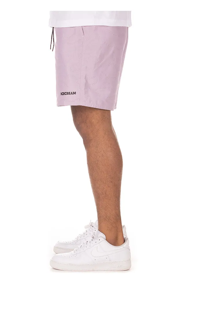 IceCream Running Dog Nylon Shorts - Lavender Frost