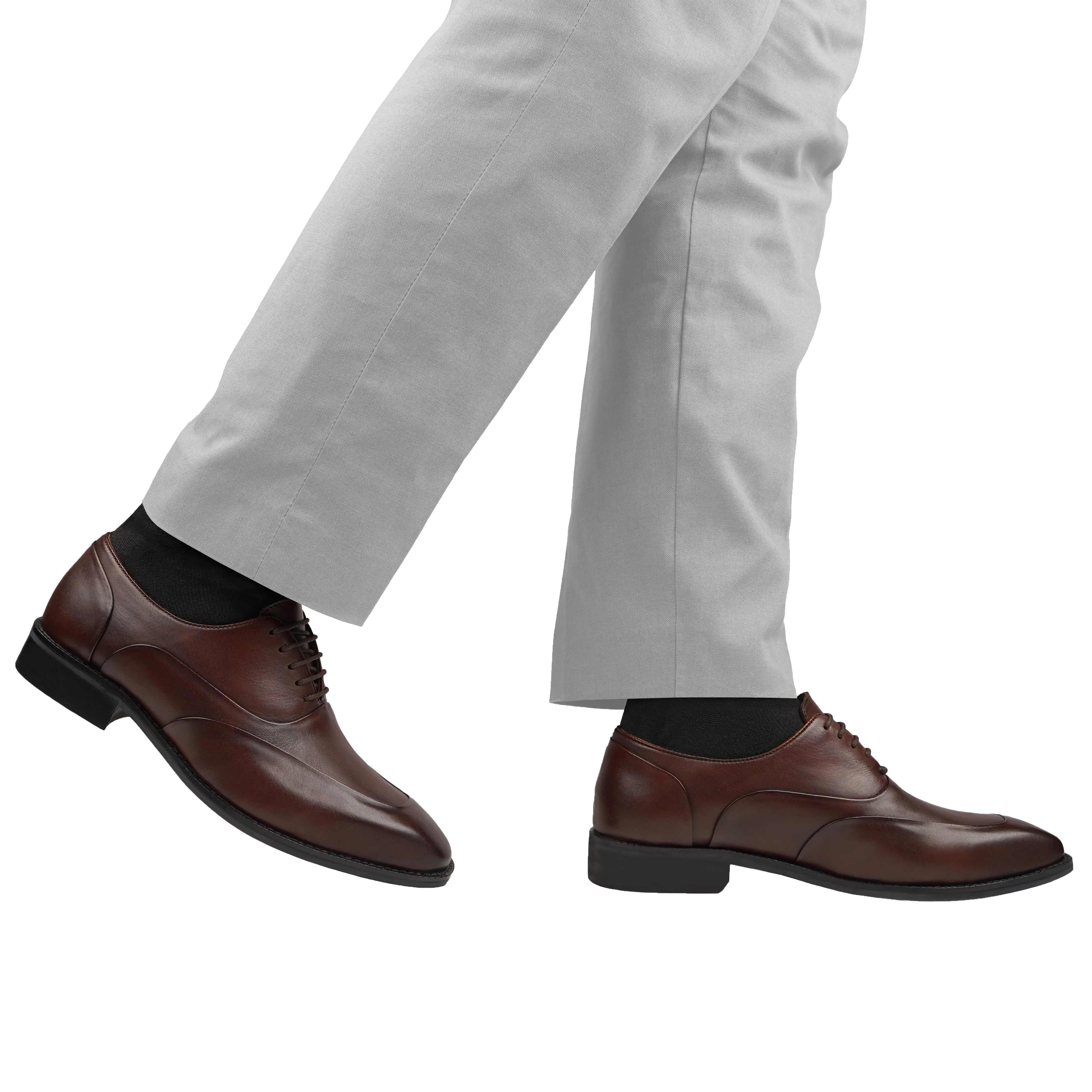 Kabe - Men's Brown Calf Leather Oxford Shoe