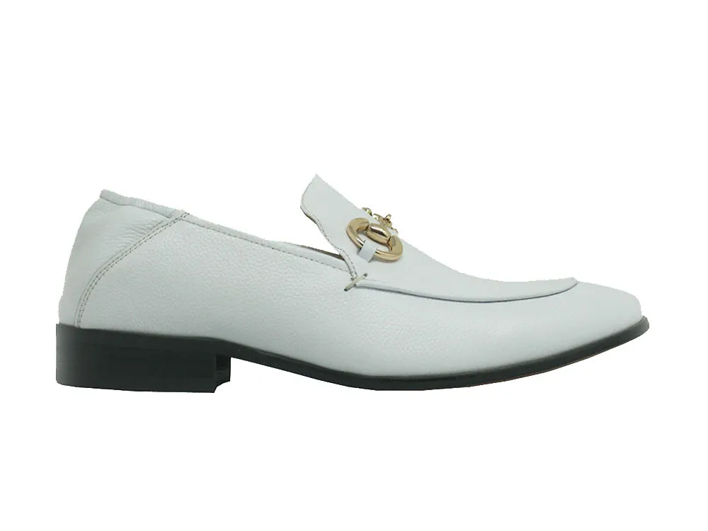 KS525-305 Soft Leather Casual Buckle Loafer/Mule