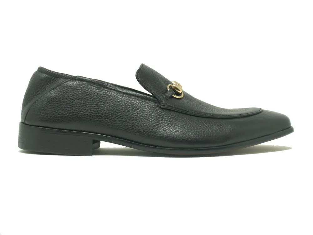 KS525-305 Soft Leather Casual Buckle Loafer/Mule