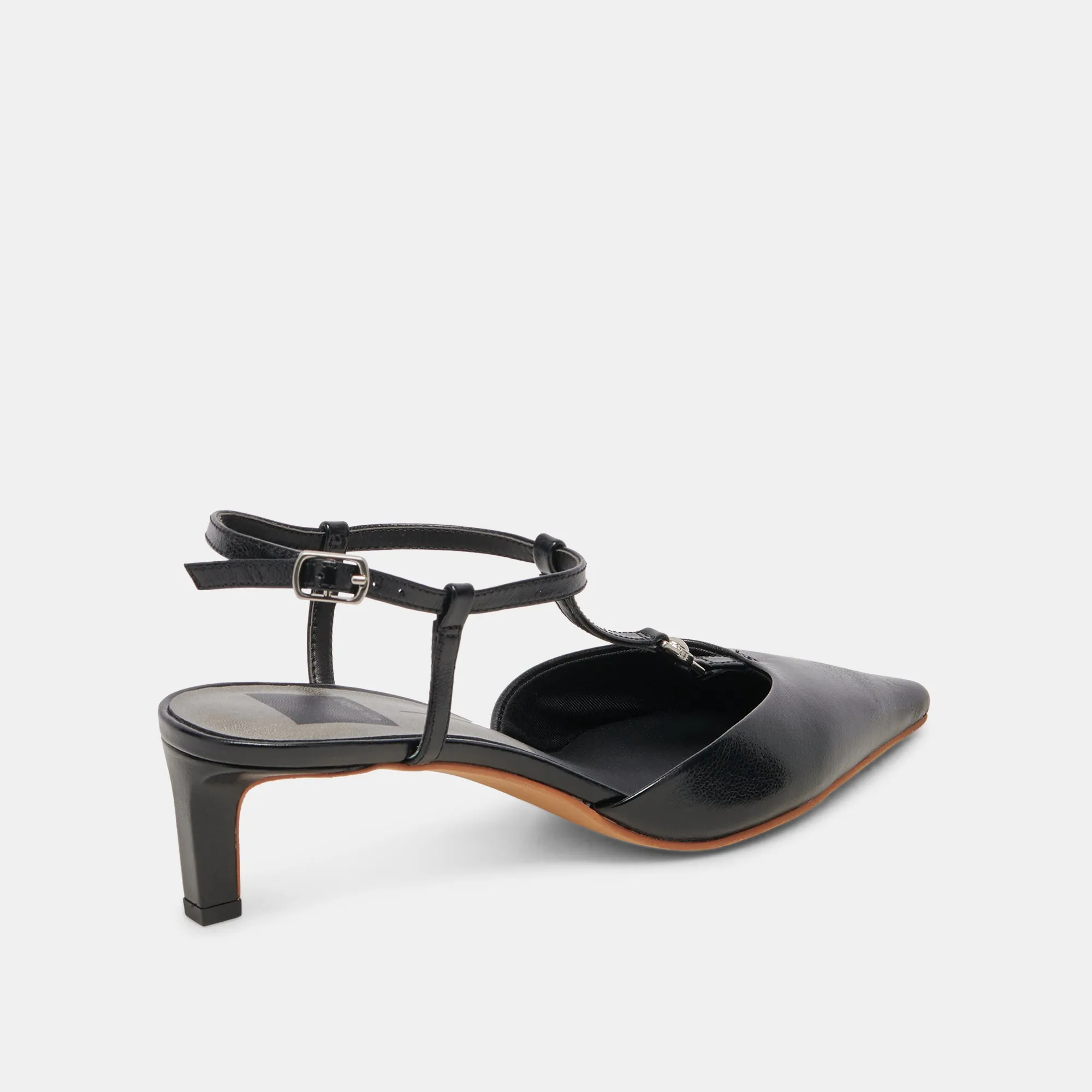 LAVON HEELS BLACK LEATHER