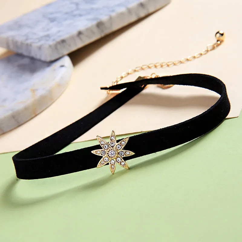 Leather Necklace with star