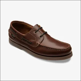 Loake Lymington Brown Waxy Boat Shoe*