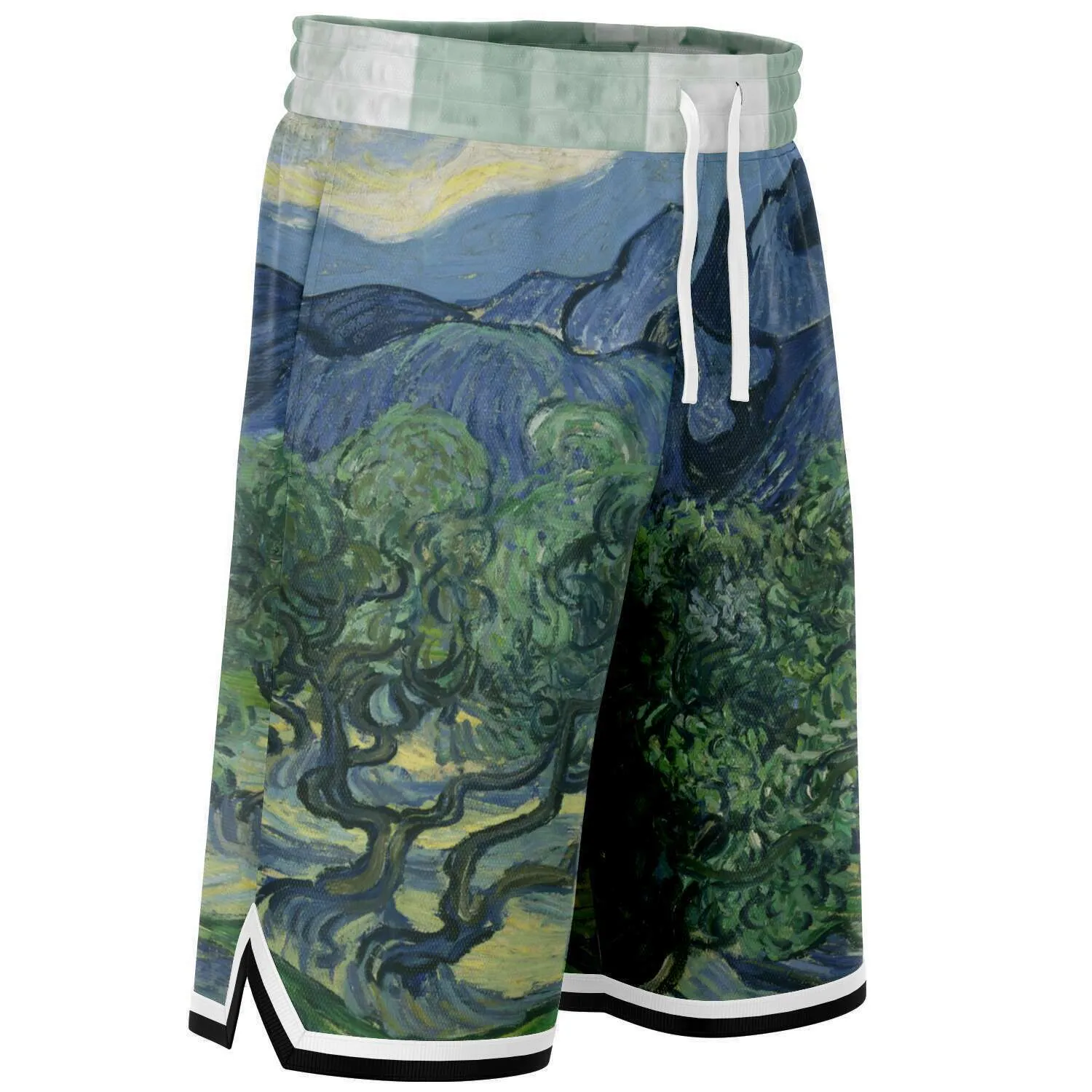 Midnight Moon Unisex Basketball Shorts