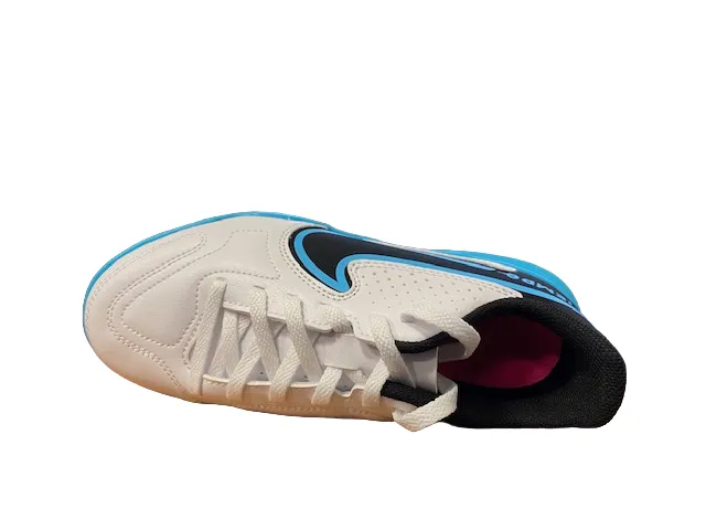 Nike Legend 9 Club TF DA1334-146 soccer shoe white-baltic blue-pink blast-black