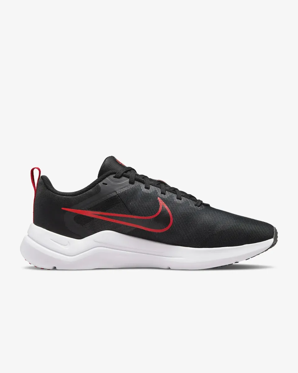 NIKE MEN'S DOWNSHIFTER 12 BLACK/RED SHOE