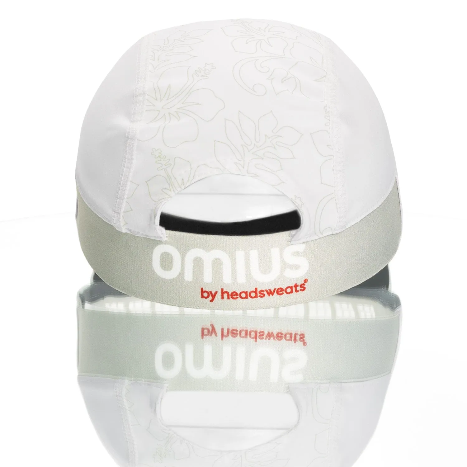 OMIUS by Headsweats White/Red KONA Running Hat