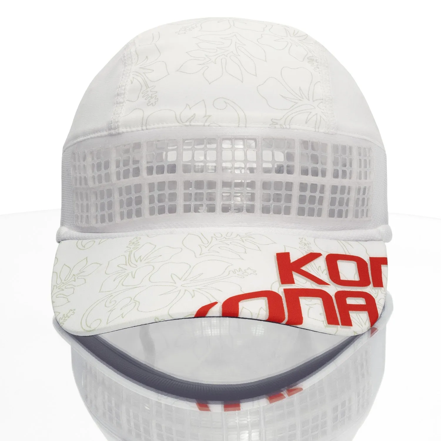 OMIUS by Headsweats White/Red KONA Running Hat