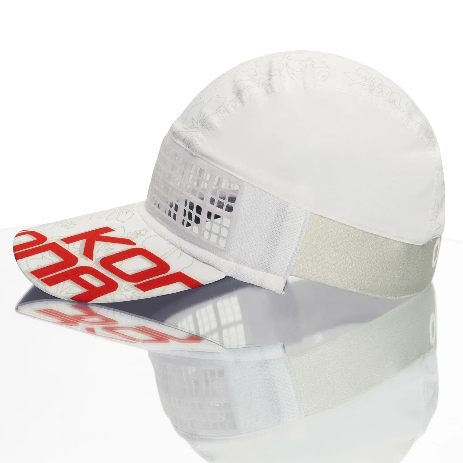 OMIUS by Headsweats White/Red KONA Running Hat