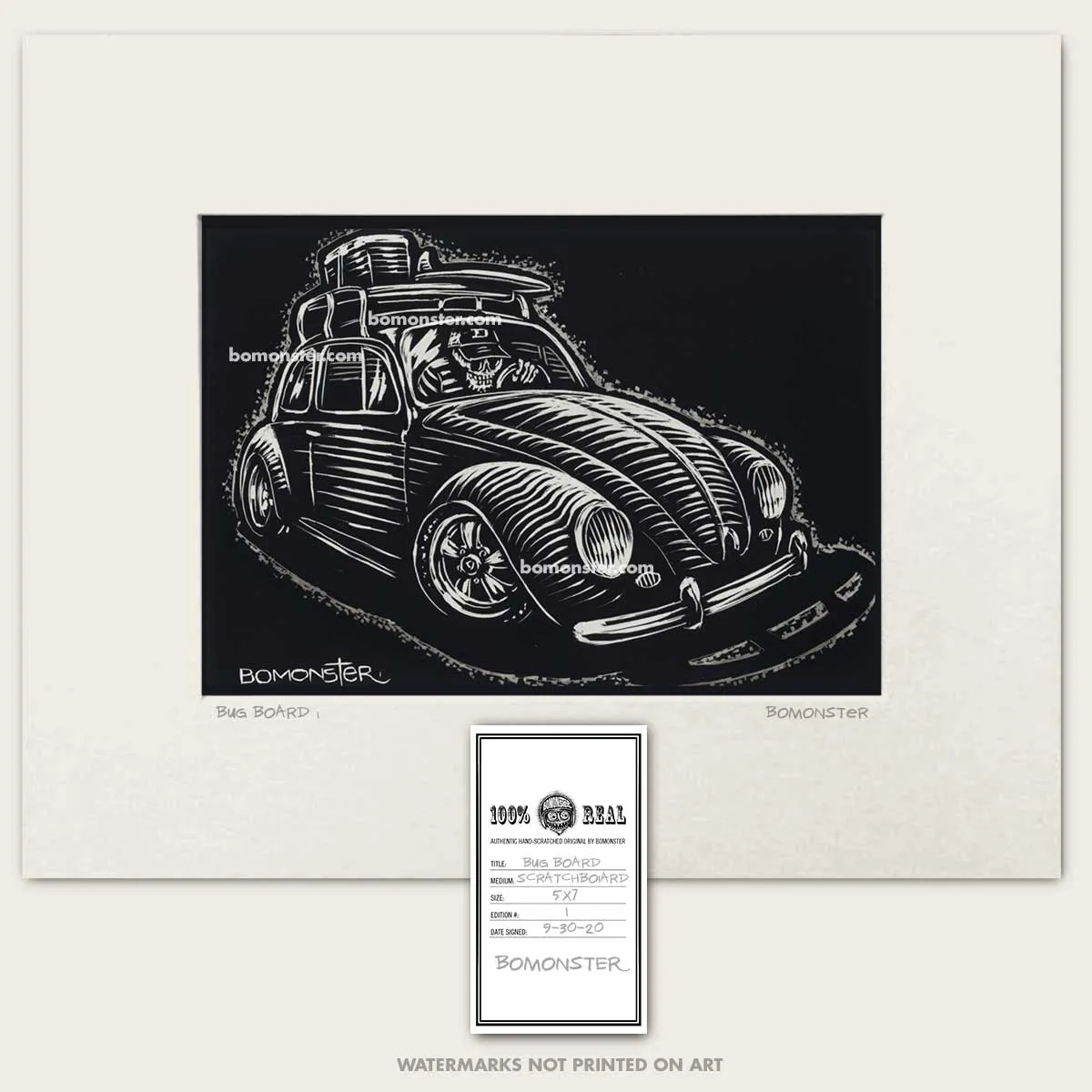 Original VW Bug Art "Bug Board #1"