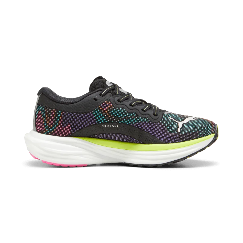 Puma Deviate Nitro 2 Women's  Running Shoes SS24 Puma Black-Lime Pow-Poison Pink