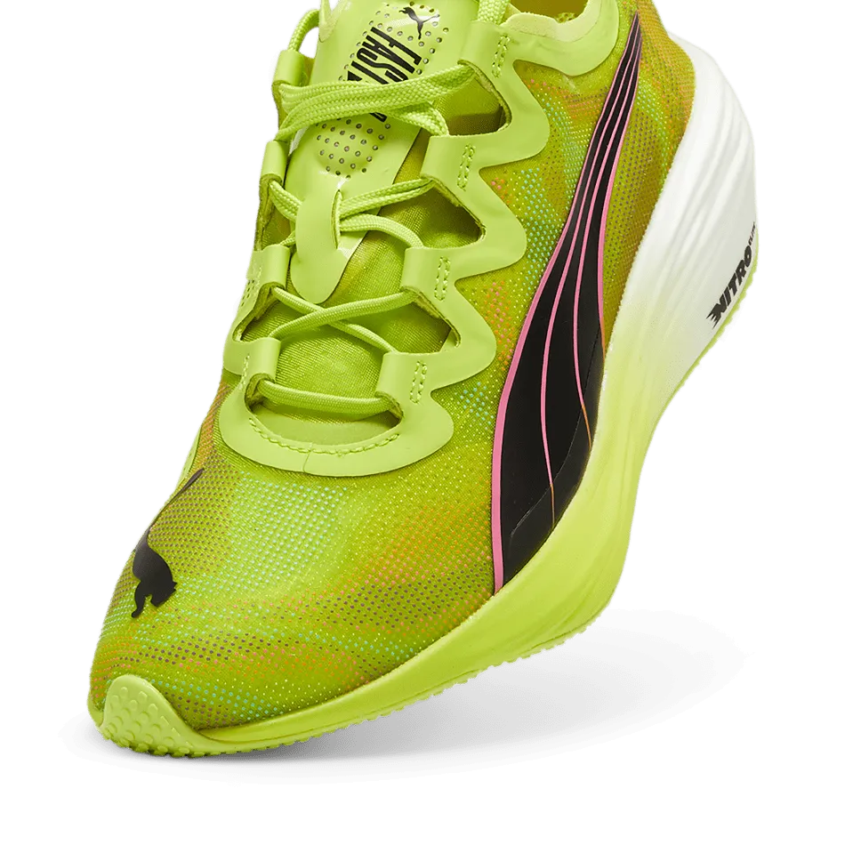 Puma Fast-FWD Nitro Elite Psychedelic Rush Women's  Running Shoes SS24 Lime Pow-Puma Black-Poison Pink