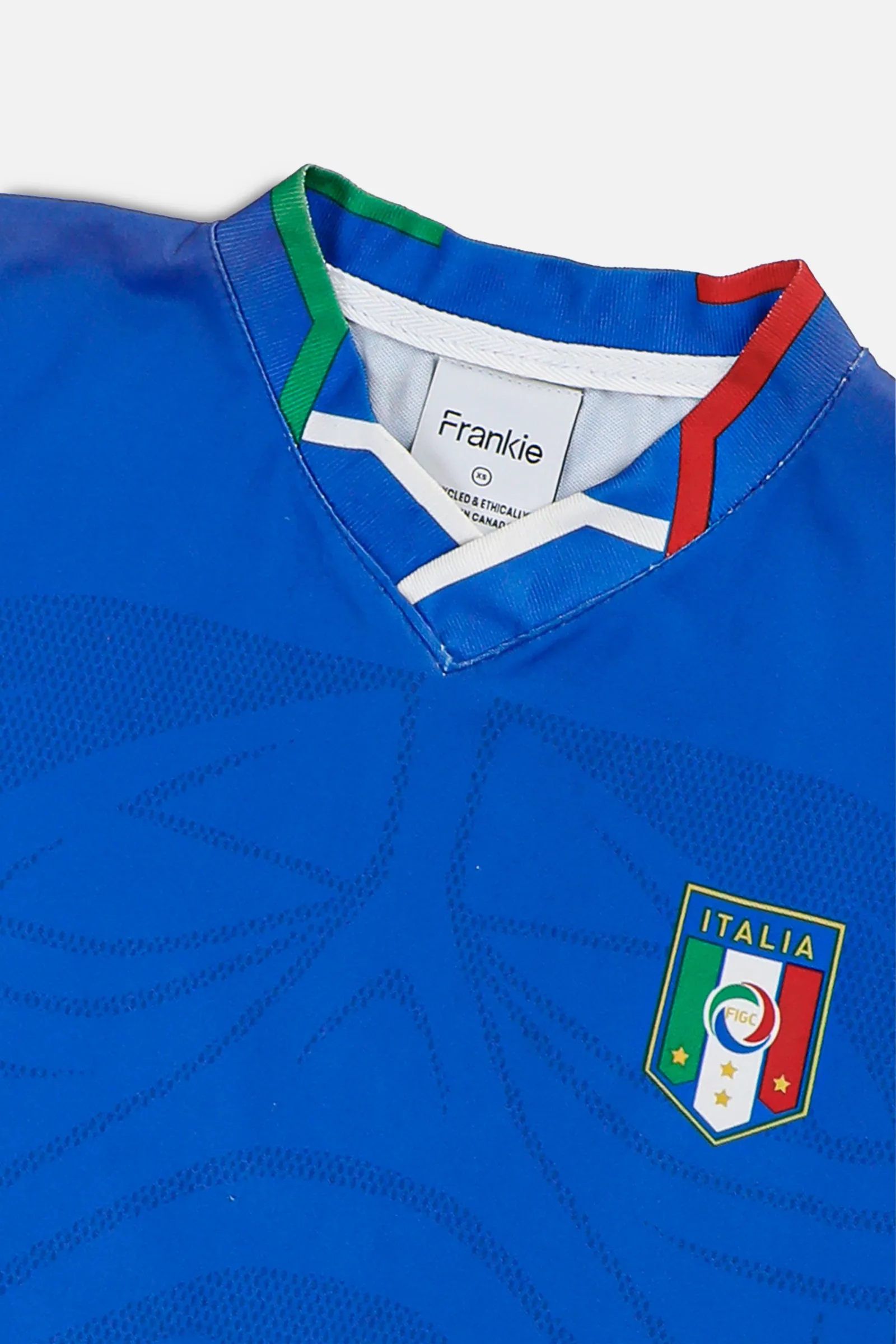 Rework Crop Italy Soccer Jersey - XS