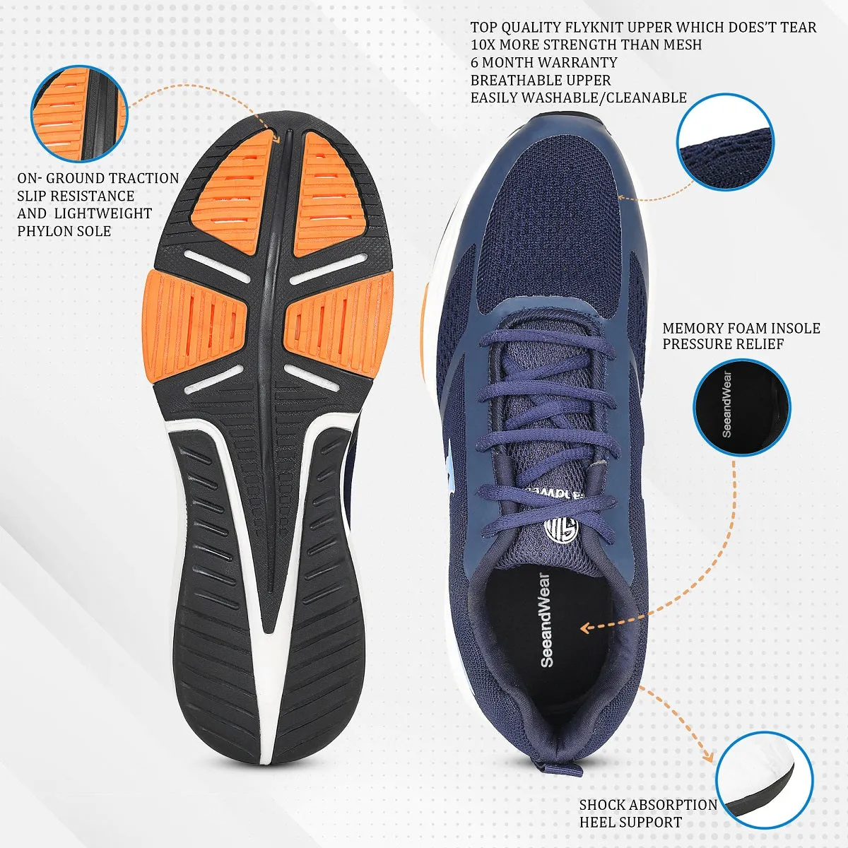 SeeandWear Velocity Sport Shoes For Men - Clearance