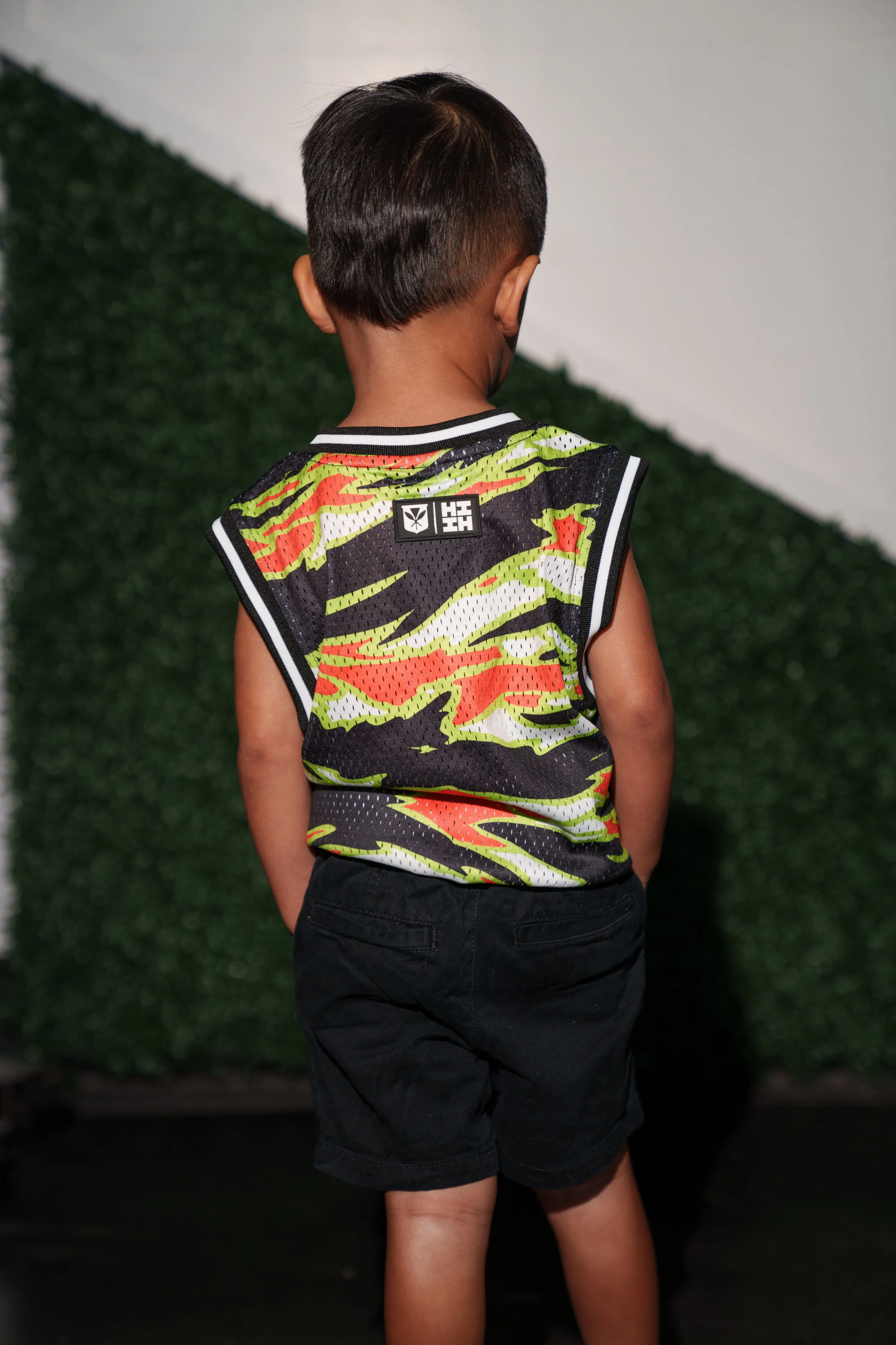 TIGER SAFETY CAMO MINI COLLECTION KEIKI BASKETBALL JERSEY (ALL SALES FINAL)