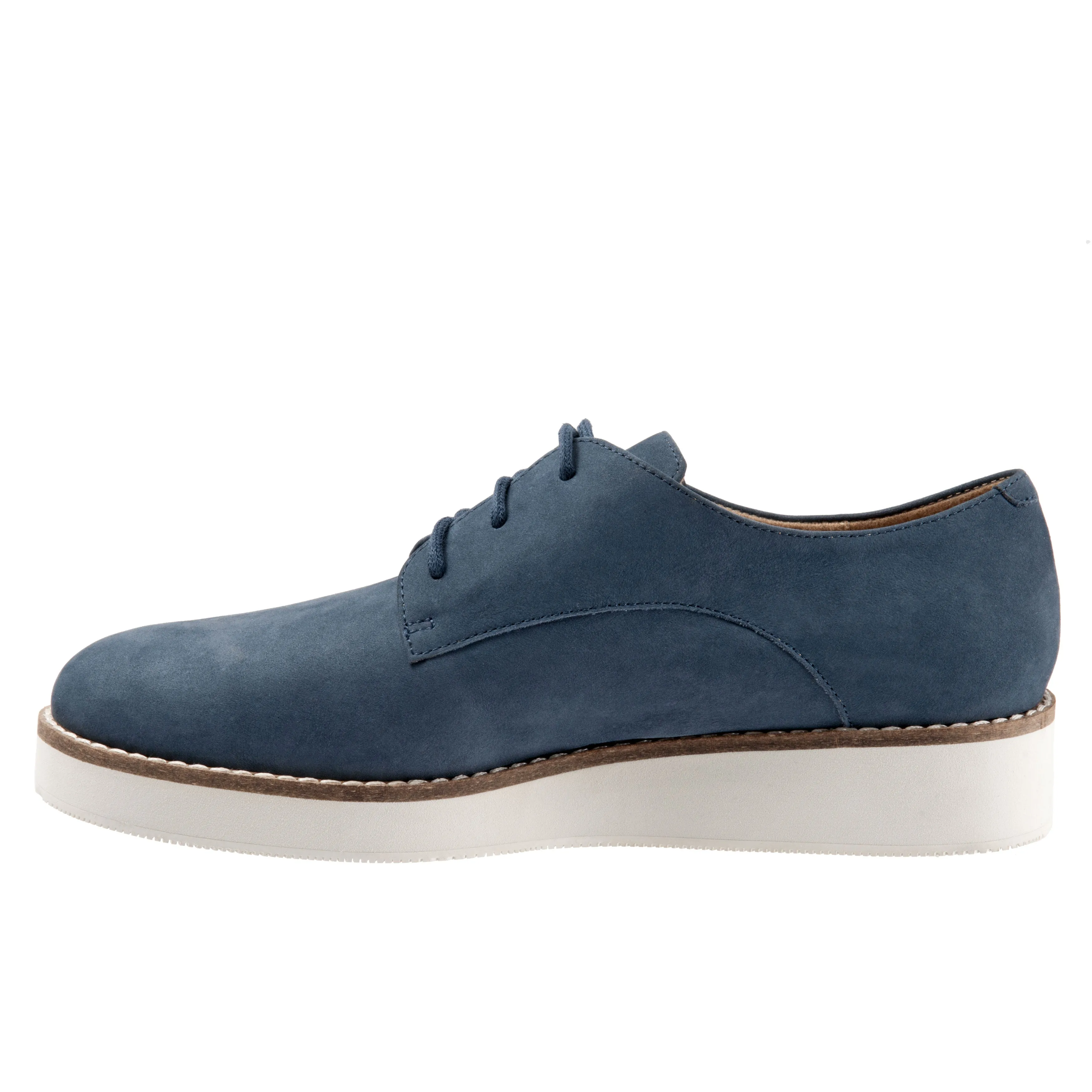 Willis 421 Denim Nubuck Oxford Lace Up Shoes