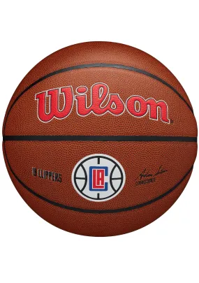 Wilson LA Clippers NBA Composite Leather Basketball Size 7 <BR> WTB3100LAC