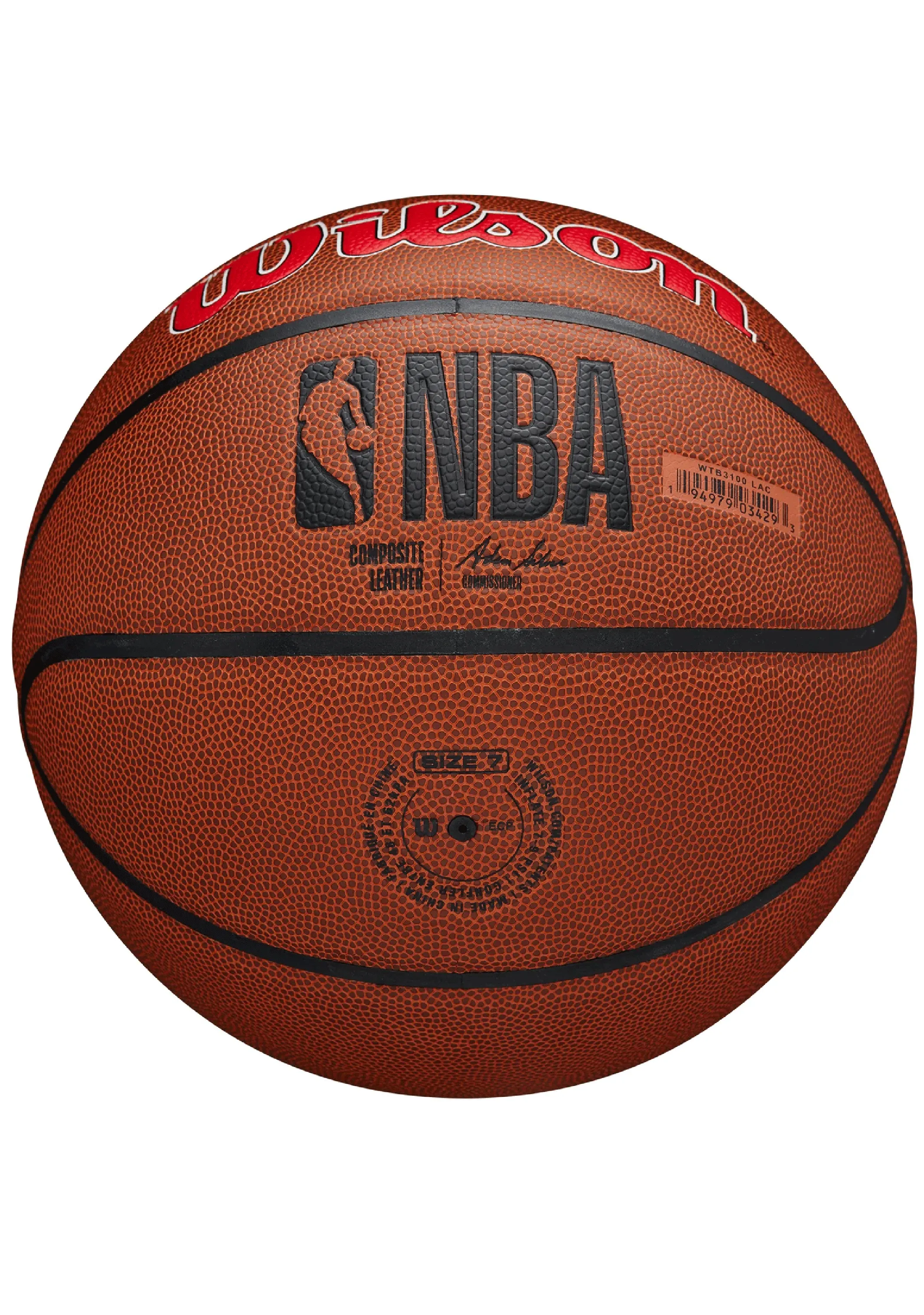 Wilson LA Clippers NBA Composite Leather Basketball Size 7 <BR> WTB3100LAC