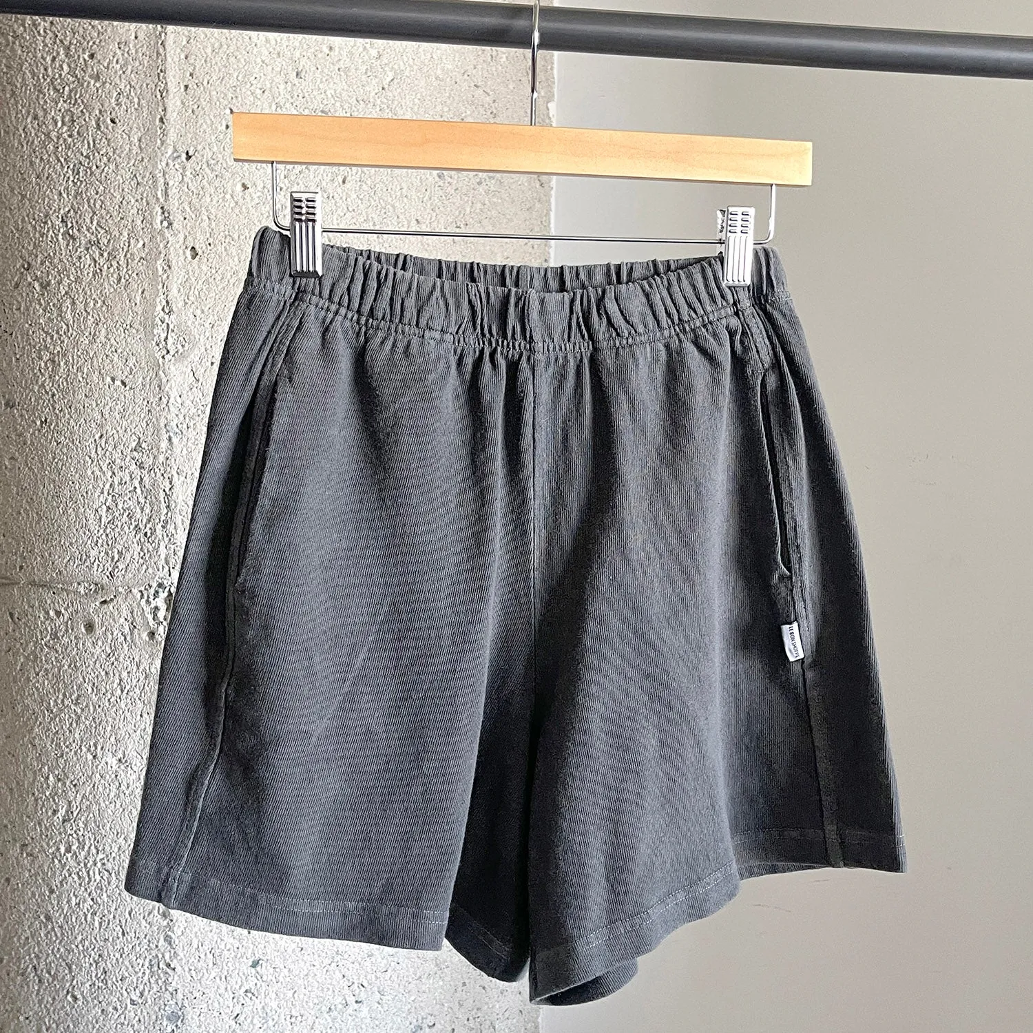 Womens Cotton Flared Basketball Shorts - Coal