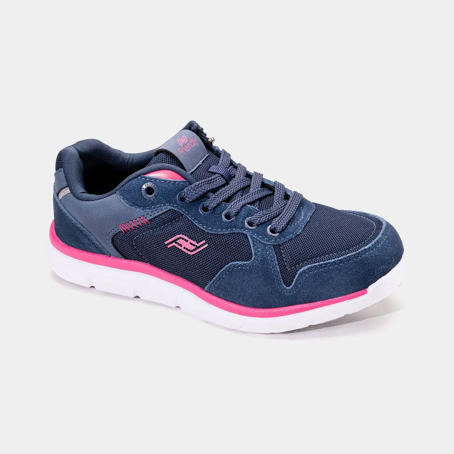 Women's Lightweight Cushioned Low Shoes with Rear Zipper Access